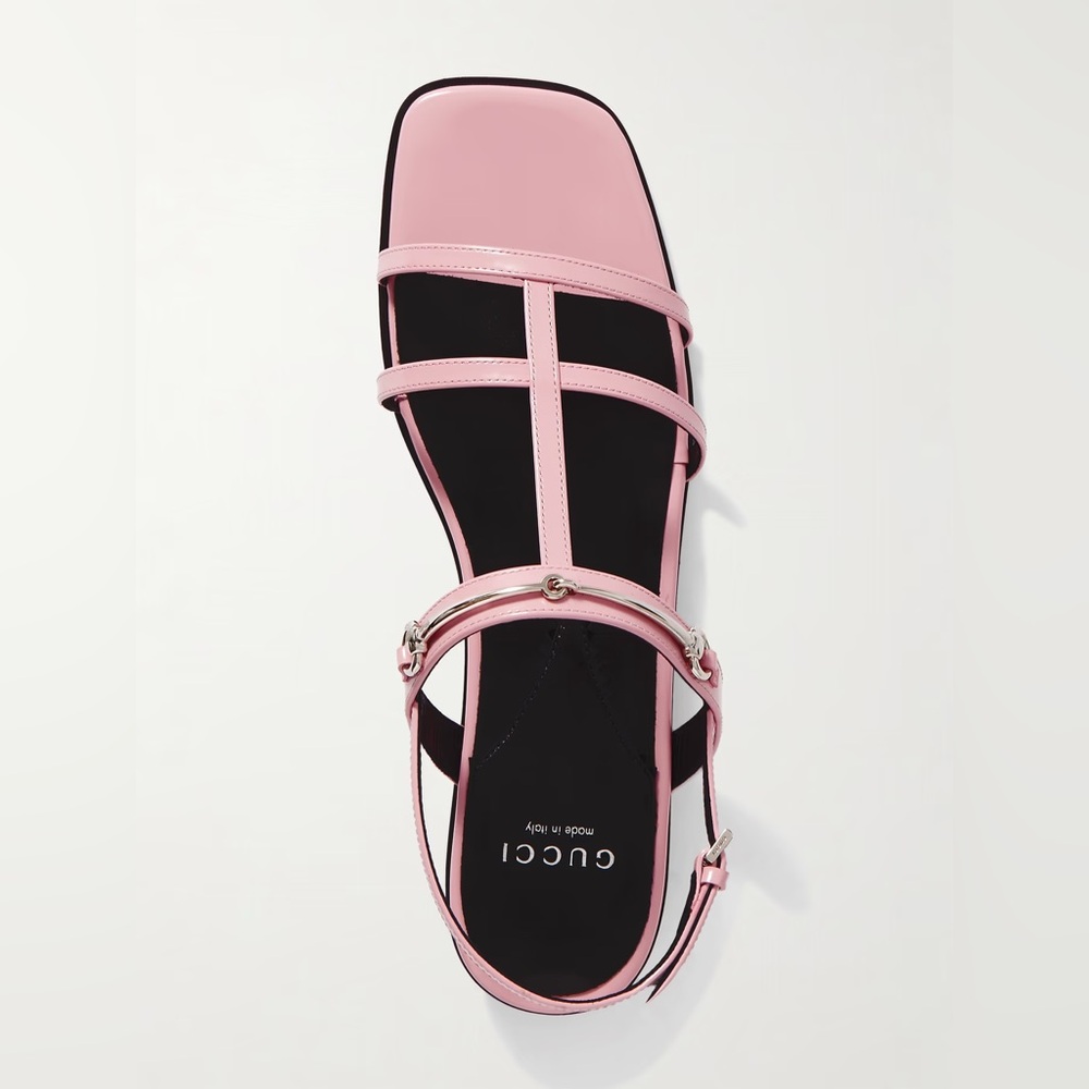 Gucci Divine Cage Horsebit Leather Sandals Dolly Pink Size 35 EU / 5 US NWOB - Picture 10 of 10